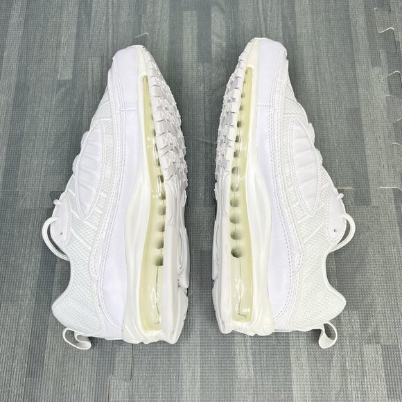 Nike Air Max 98 Triple White Women Size 9.5 New - Picture 5 of 8